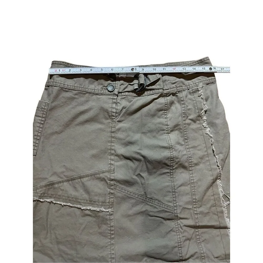 Vintage Natural Reflections Olive green cargo y2k 90s skirt sz 12 women’s‎